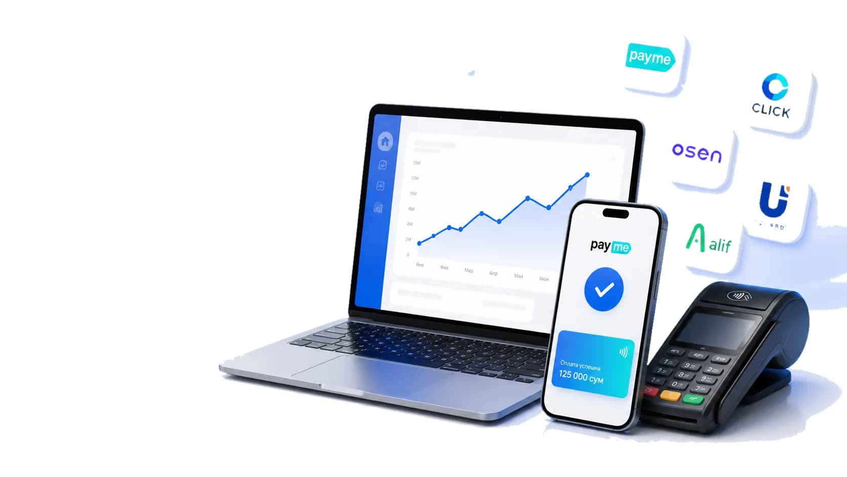 Hero illustration for payment systems